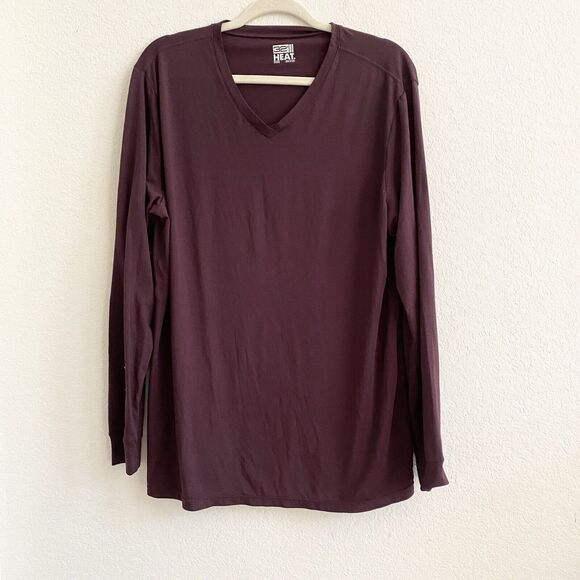 32 DEGREES‎ Men's Activewear Base Layer Long Sleeve Tee Maroon Size XL - Picture 5 of 9